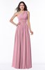 Traditional A-line One Shoulder Sleeveless Chiffon Floor Length Plus Size Bridesmaid Dresses
