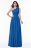 Traditional A-line One Shoulder Sleeveless Chiffon Floor Length Plus Size Bridesmaid Dresses