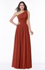 Traditional A-line One Shoulder Sleeveless Chiffon Floor Length Plus Size Bridesmaid Dresses