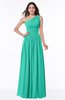 Traditional A-line One Shoulder Sleeveless Chiffon Floor Length Plus Size Bridesmaid Dresses