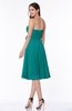 Modern A-line Sleeveless Zip up Tea Length Plus Size Bridesmaid Dresses
