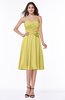 Modern A-line Sleeveless Zip up Tea Length Plus Size Bridesmaid Dresses