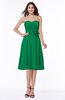 Modern A-line Sleeveless Zip up Tea Length Plus Size Bridesmaid Dresses