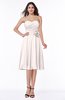 Modern A-line Sleeveless Zip up Tea Length Plus Size Bridesmaid Dresses