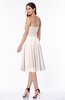 Modern A-line Sleeveless Zip up Tea Length Plus Size Bridesmaid Dresses