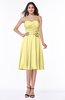 Modern A-line Sleeveless Zip up Tea Length Plus Size Bridesmaid Dresses
