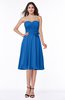 Modern A-line Sleeveless Zip up Tea Length Plus Size Bridesmaid Dresses