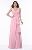 Vintage Sleeveless Zipper Floor Length Sash Plus Size Bridesmaid Dresses