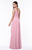 Vintage Sleeveless Zipper Floor Length Sash Plus Size Bridesmaid Dresses