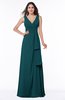 Vintage Sleeveless Zipper Floor Length Sash Plus Size Bridesmaid Dresses
