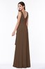 Vintage Sleeveless Zipper Floor Length Sash Plus Size Bridesmaid Dresses