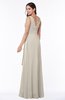 Vintage Sleeveless Zipper Floor Length Sash Plus Size Bridesmaid Dresses