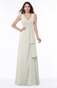 Vintage Sleeveless Zipper Floor Length Sash Plus Size Bridesmaid Dresses