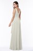 Vintage Sleeveless Zipper Floor Length Sash Plus Size Bridesmaid Dresses
