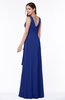 Vintage Sleeveless Zipper Floor Length Sash Plus Size Bridesmaid Dresses