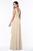 Vintage Sleeveless Zipper Floor Length Sash Plus Size Bridesmaid Dresses