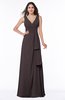 Vintage Sleeveless Zipper Floor Length Sash Plus Size Bridesmaid Dresses
