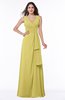 Vintage Sleeveless Zipper Floor Length Sash Plus Size Bridesmaid Dresses