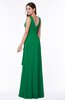 Vintage Sleeveless Zipper Floor Length Sash Plus Size Bridesmaid Dresses