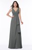 Vintage Sleeveless Zipper Floor Length Sash Plus Size Bridesmaid Dresses