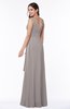 Vintage Sleeveless Zipper Floor Length Sash Plus Size Bridesmaid Dresses