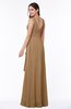Vintage Sleeveless Zipper Floor Length Sash Plus Size Bridesmaid Dresses