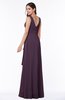 Vintage Sleeveless Zipper Floor Length Sash Plus Size Bridesmaid Dresses