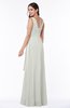 Vintage Sleeveless Zipper Floor Length Sash Plus Size Bridesmaid Dresses