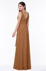 Vintage Sleeveless Zipper Floor Length Sash Plus Size Bridesmaid Dresses