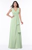 Vintage Sleeveless Zipper Floor Length Sash Plus Size Bridesmaid Dresses