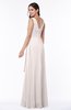 Vintage Sleeveless Zipper Floor Length Sash Plus Size Bridesmaid Dresses