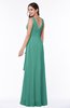 Vintage Sleeveless Zipper Floor Length Sash Plus Size Bridesmaid Dresses
