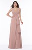 Vintage Sleeveless Zipper Floor Length Sash Plus Size Bridesmaid Dresses