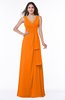 Vintage Sleeveless Zipper Floor Length Sash Plus Size Bridesmaid Dresses
