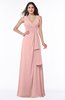 Vintage Sleeveless Zipper Floor Length Sash Plus Size Bridesmaid Dresses