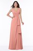 Vintage Sleeveless Zipper Floor Length Sash Plus Size Bridesmaid Dresses