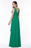 Vintage Sleeveless Zipper Floor Length Sash Plus Size Bridesmaid Dresses