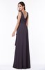 Vintage Sleeveless Zipper Floor Length Sash Plus Size Bridesmaid Dresses