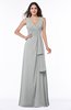 Vintage Sleeveless Zipper Floor Length Sash Plus Size Bridesmaid Dresses
