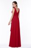 Vintage Sleeveless Zipper Floor Length Sash Plus Size Bridesmaid Dresses