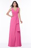 Vintage Sleeveless Zipper Floor Length Sash Plus Size Bridesmaid Dresses