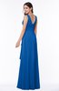 Vintage Sleeveless Zipper Floor Length Sash Plus Size Bridesmaid Dresses
