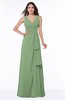 Vintage Sleeveless Zipper Floor Length Sash Plus Size Bridesmaid Dresses