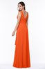 Vintage Sleeveless Zipper Floor Length Sash Plus Size Bridesmaid Dresses