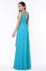 Vintage Sleeveless Zipper Floor Length Sash Plus Size Bridesmaid Dresses