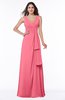 Vintage Sleeveless Zipper Floor Length Sash Plus Size Bridesmaid Dresses