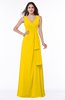 Vintage Sleeveless Zipper Floor Length Sash Plus Size Bridesmaid Dresses