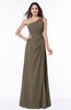Gorgeous A-line Zipper Floor Length Ruching Plus Size Bridesmaid Dresses