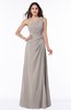 Gorgeous A-line Zipper Floor Length Ruching Plus Size Bridesmaid Dresses