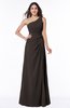 Gorgeous A-line Zipper Floor Length Ruching Plus Size Bridesmaid Dresses